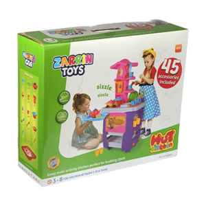 اسباب بازی آشپزخانه کلبه 45 پارچه زرین تویز ZARRIN TOYS-اسباب بازی